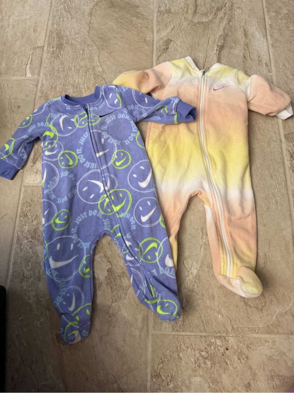 3 Nike Baby One-Piece footies